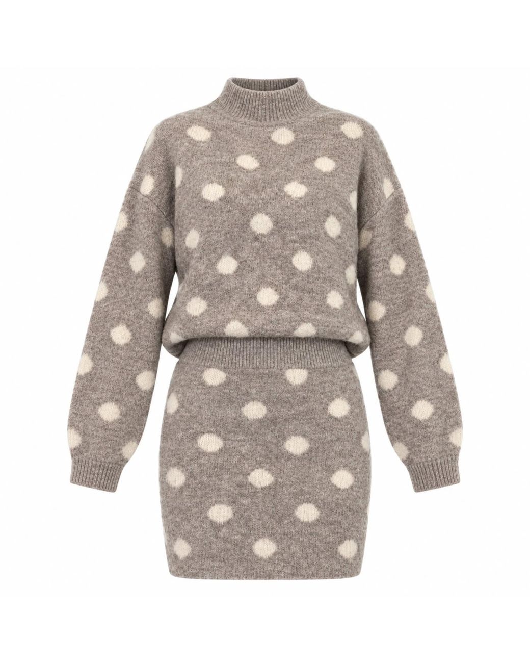 Girl In Mind Natural Immie Polka Knit Jumper Marl