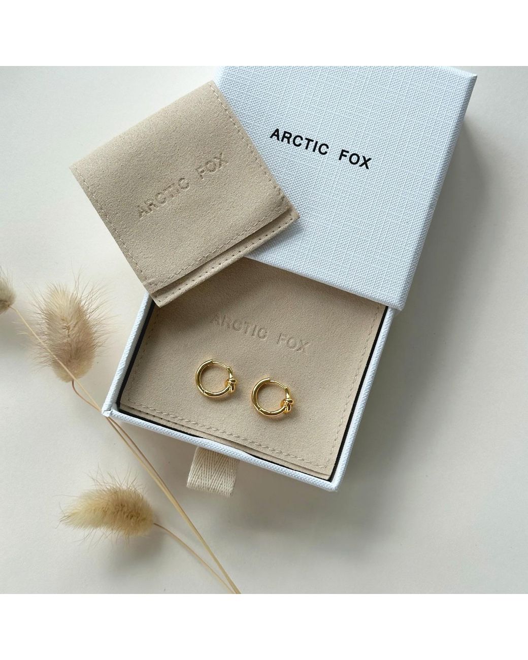 Arctic Fox & Co. Metallic Amara Half Twist Hoop Earrings