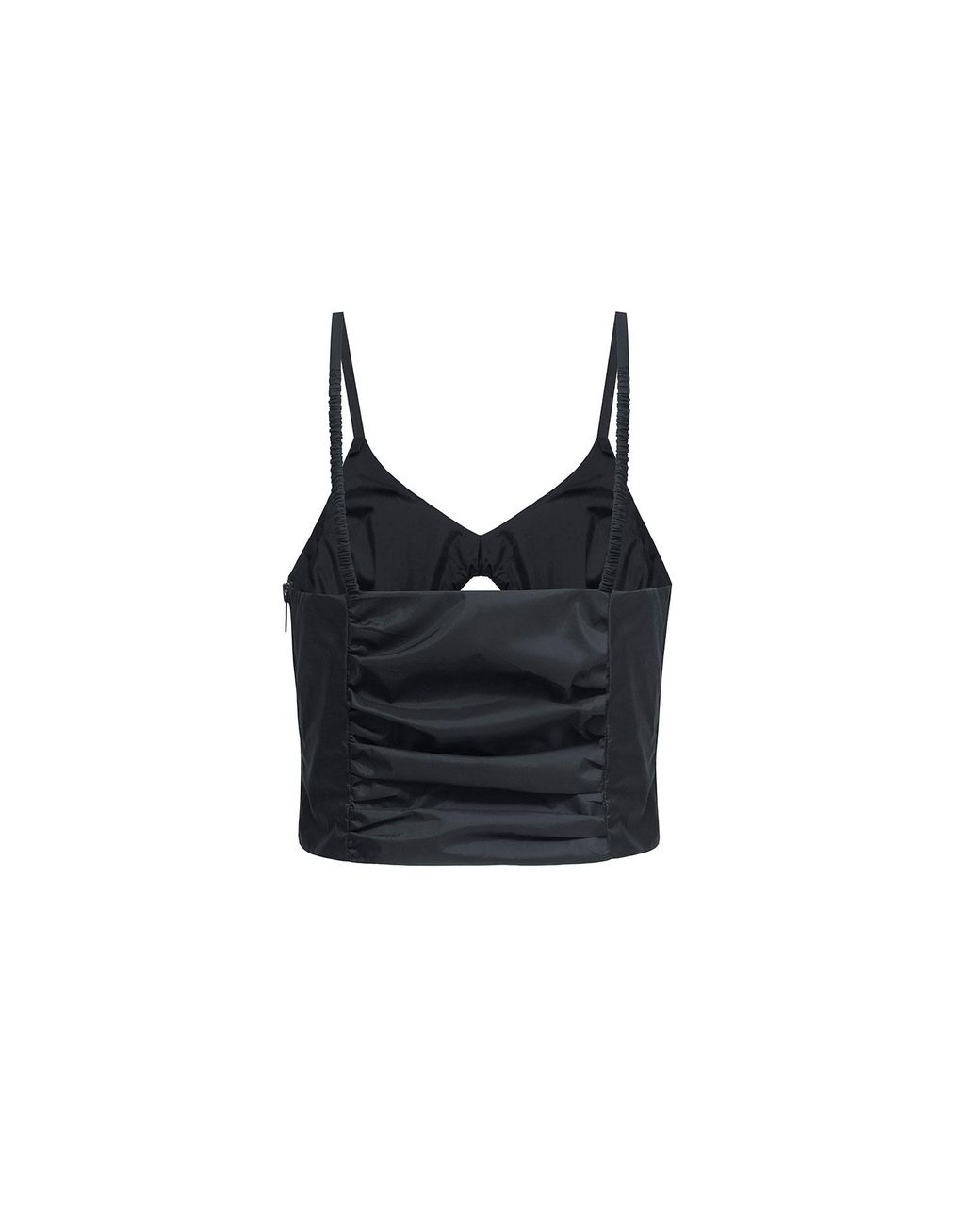 Audrey Vallens Black All-Gen Cutout Detail Cami