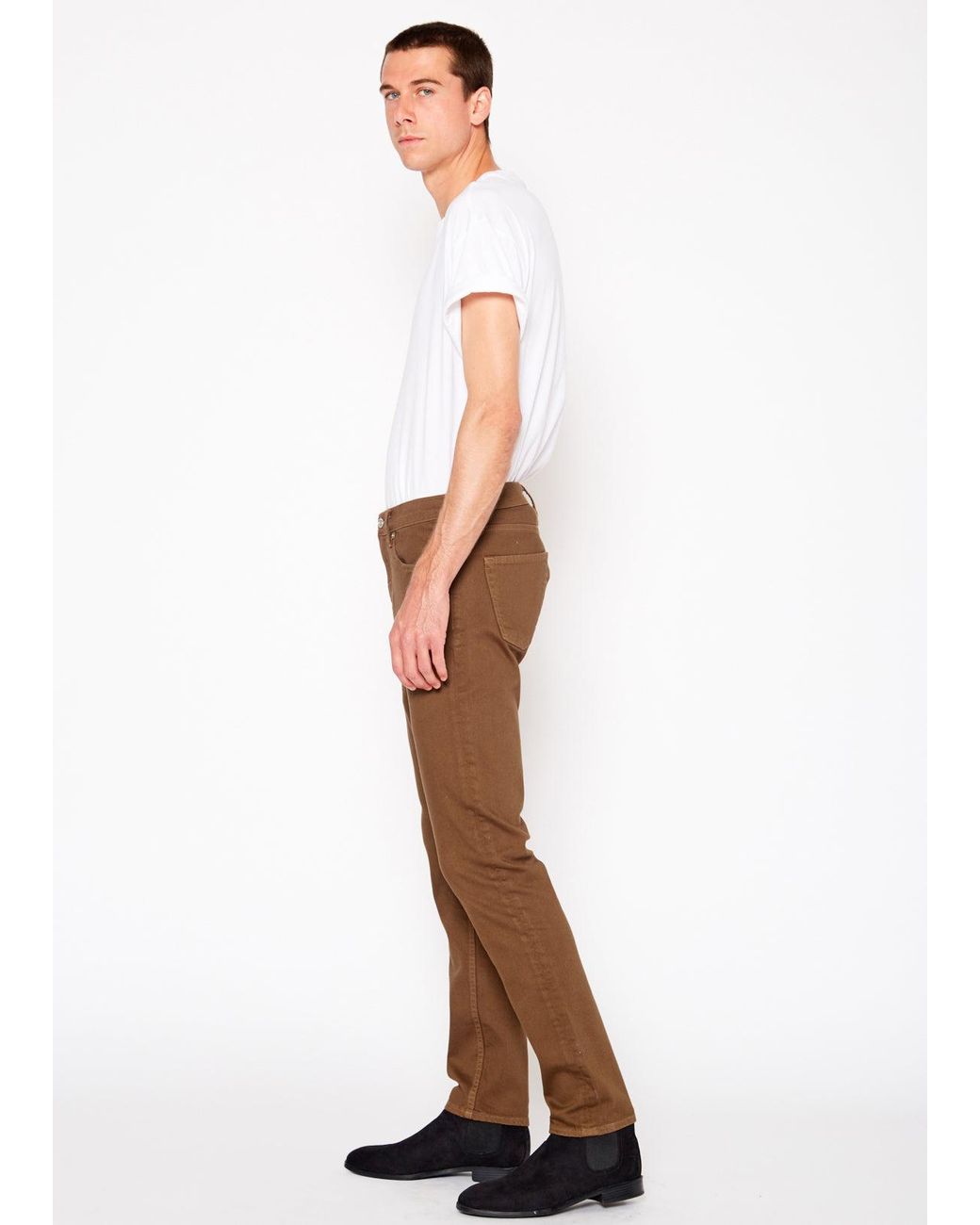 NOEND Brown 30 Inseam Harrison Stretch Skinny Jeans for men