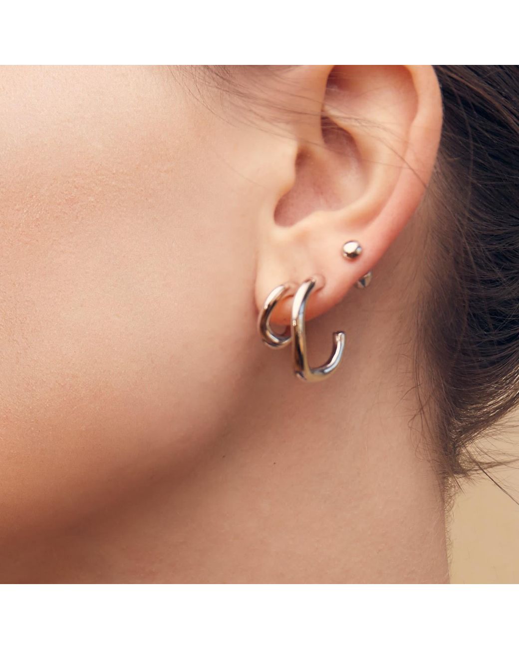 Biko Jewellery Metallic Rio Hoops Small