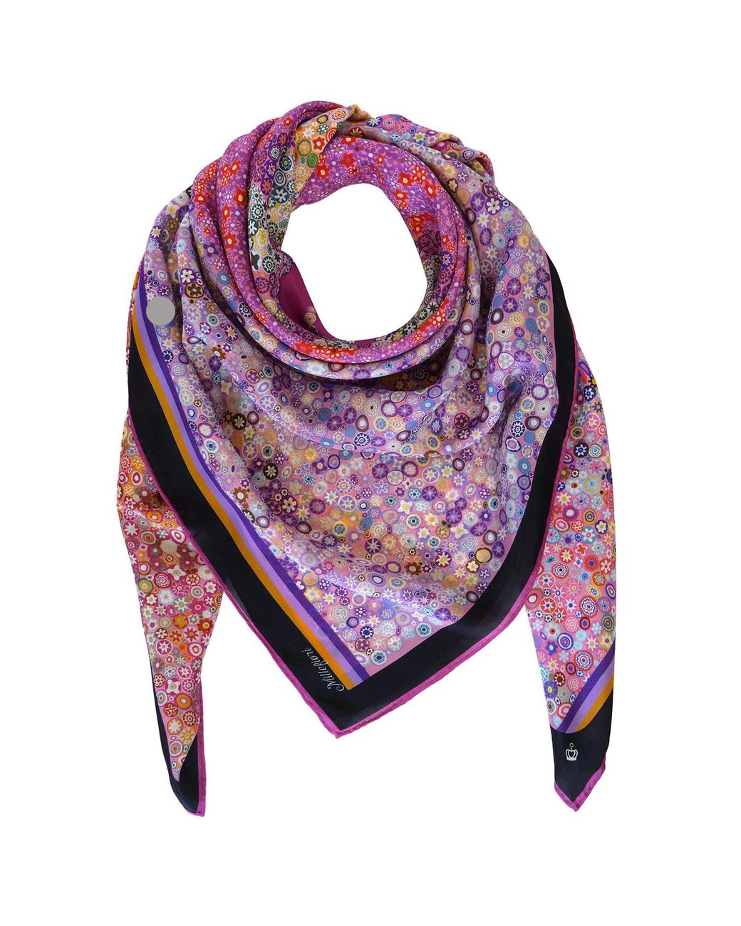 Kueen Purple Silk Scarf