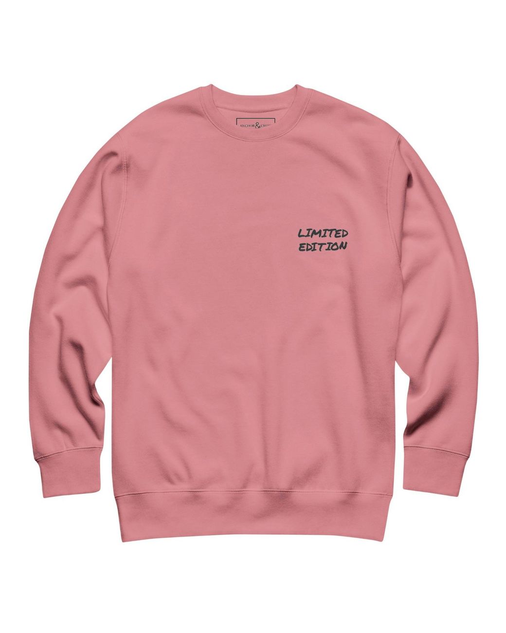 Anchor and Crew Pink Rose Limited Edition Annotations Organic Cotton Sweatshirt