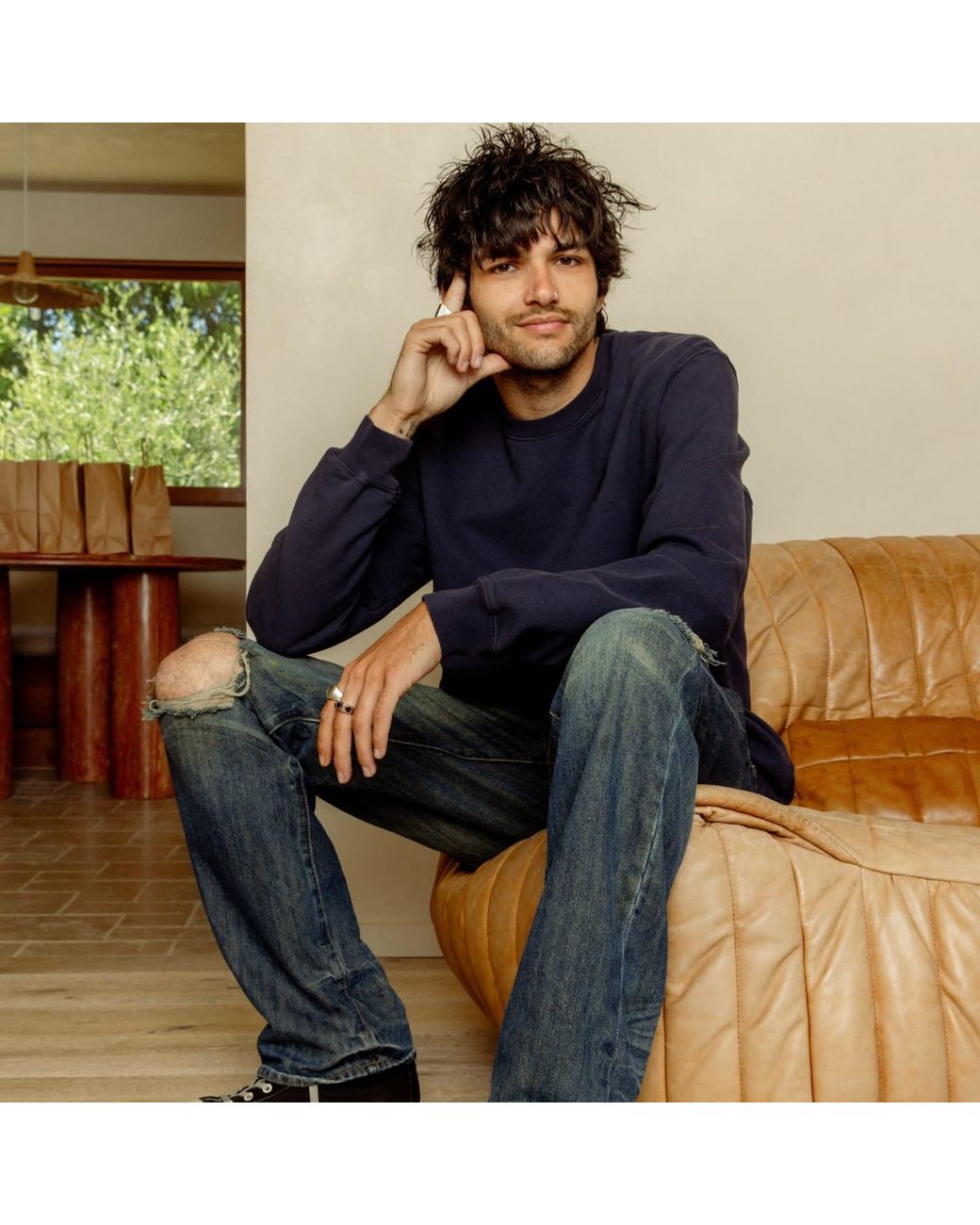 Comune Black Luka Crew for men