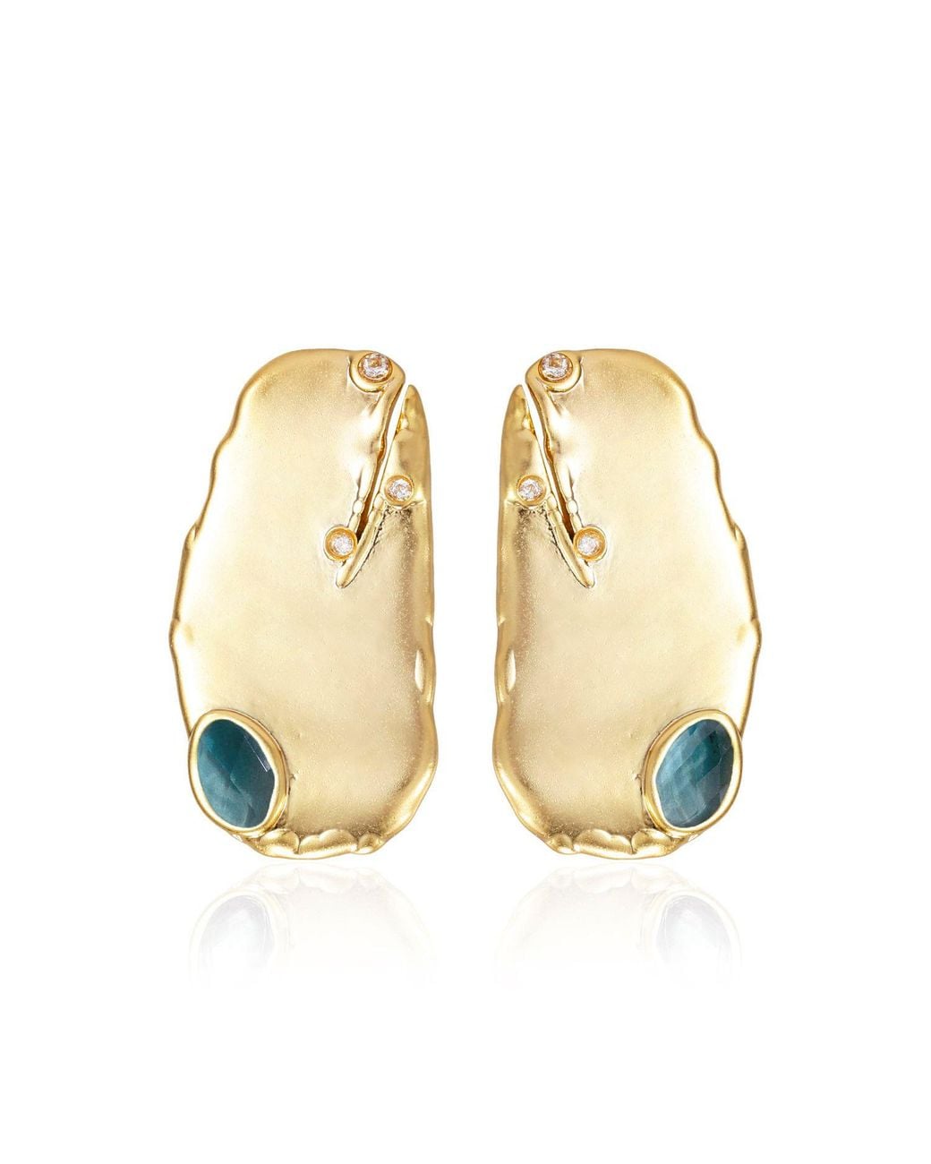 Rare Matters Jewelry Metallic Organic Harmony Stud Earrings
