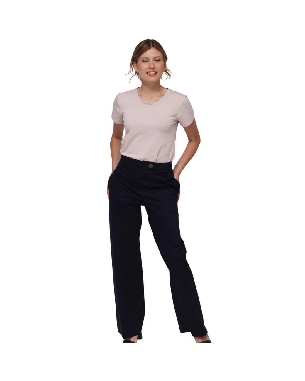 Humans & Land Blue Straight Pants