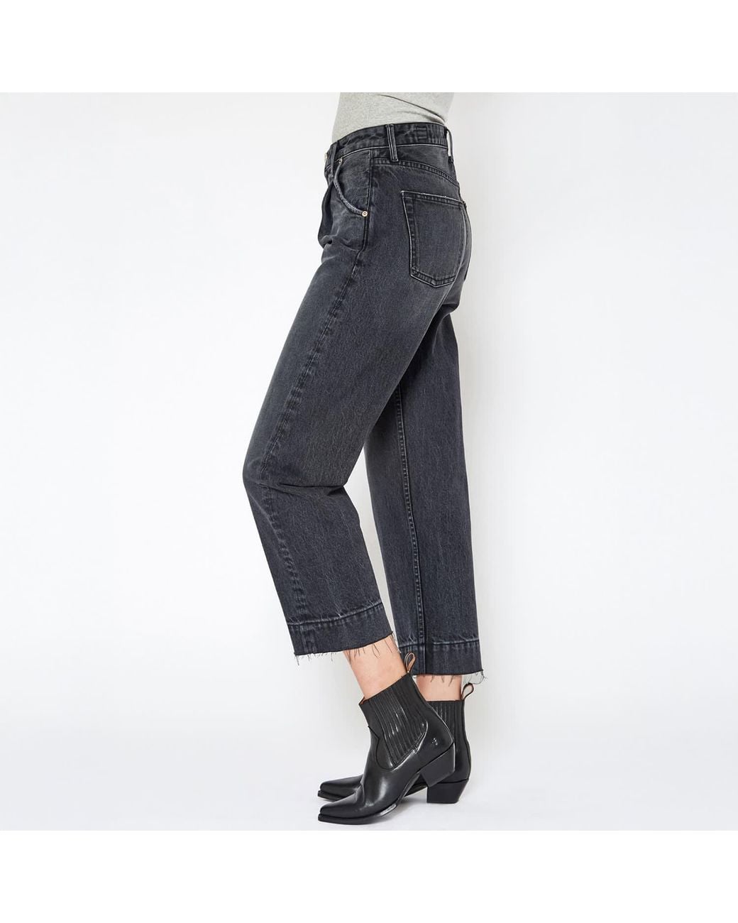 NOEND Blue Comfort Crop Jeans
