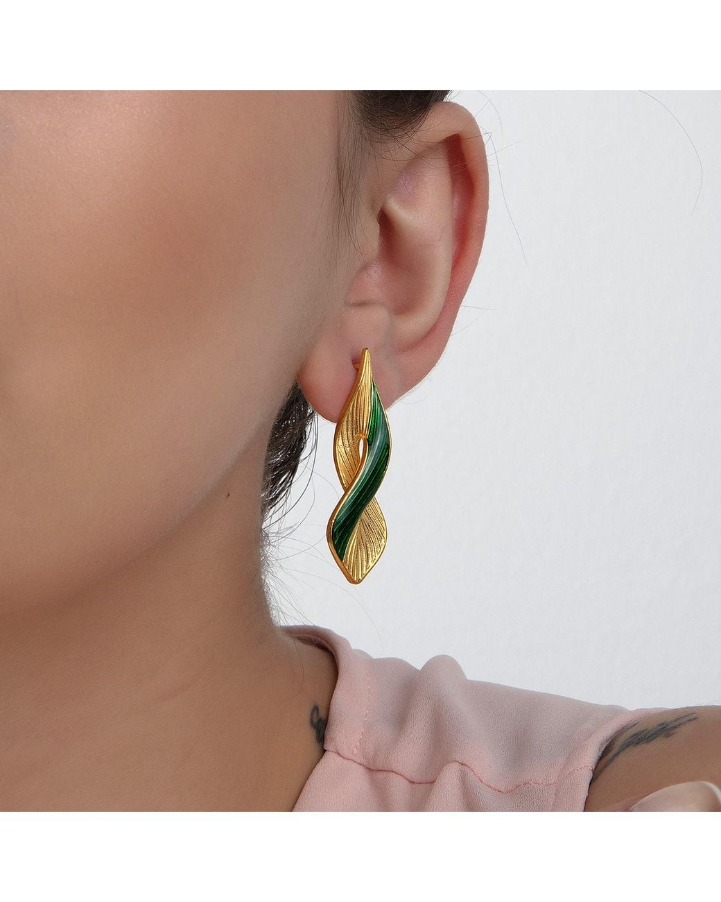 Milou Jewelry Yellow Dark & Infinity Earrings