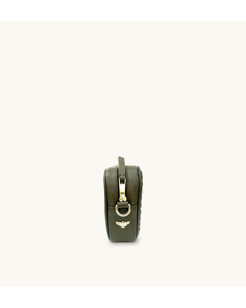 Apatchy London Green The Penelope Woven Leather Camera Bag