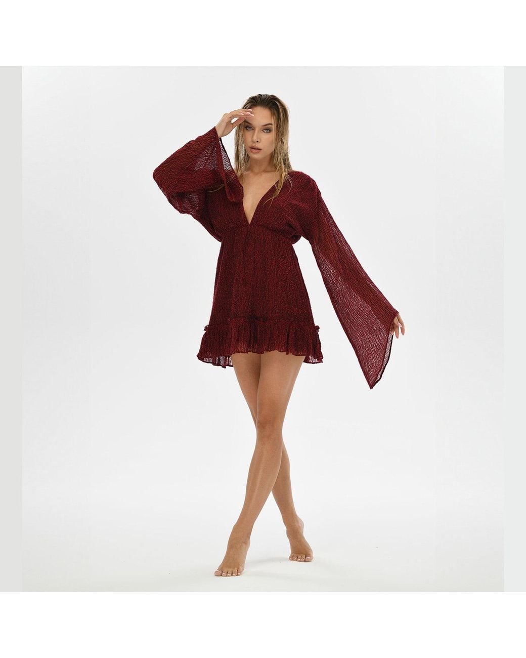 Zhenabia Red Ember Mini Dress