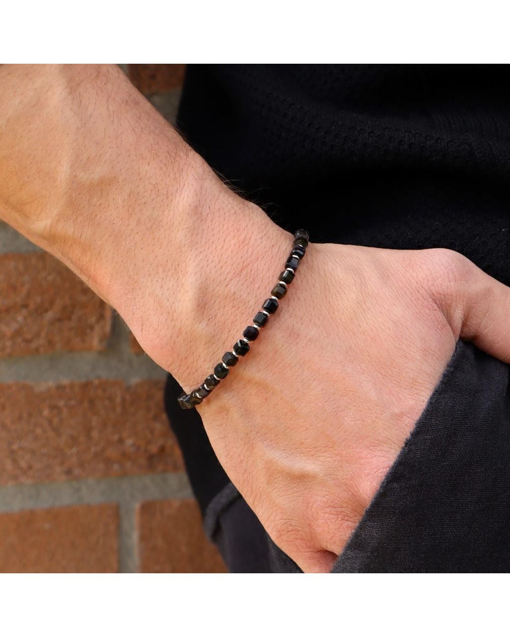 Mineralgems•Studio Black Tourmaline And Bracelet for men