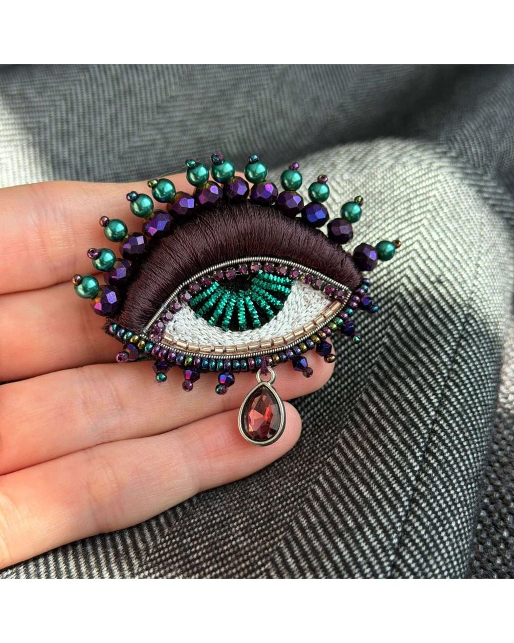 VETKA Black Talisman Eye Brooch – Shadow Oracle