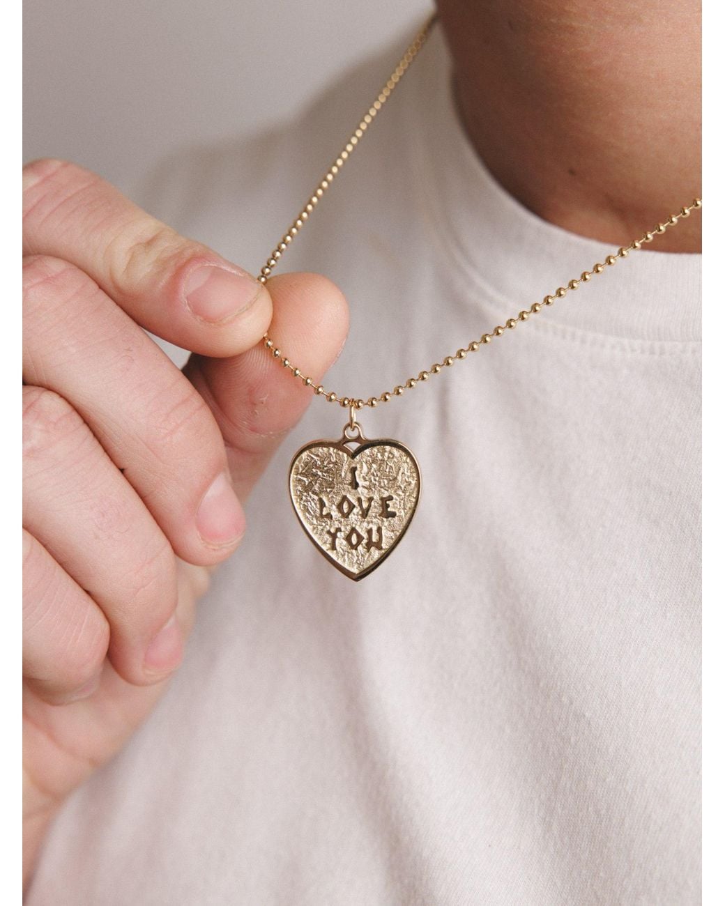 Déclarer Metallic Ily Necklace