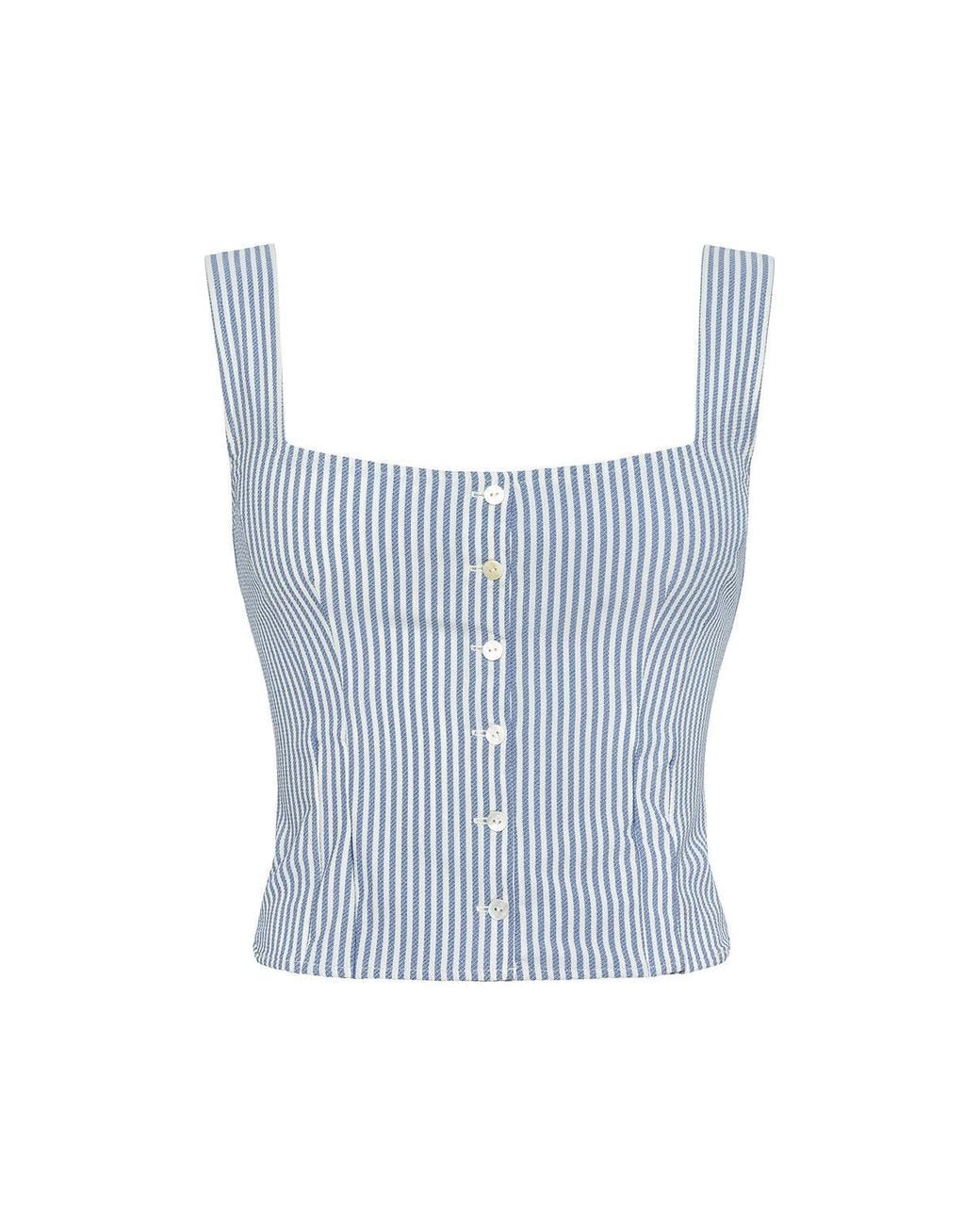 Montce Blue Classic Stripe Mandy Top