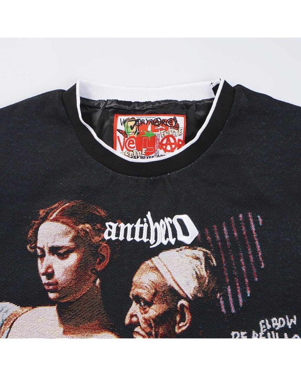 VERYRARE Black Antihero Judith Crewneck for men