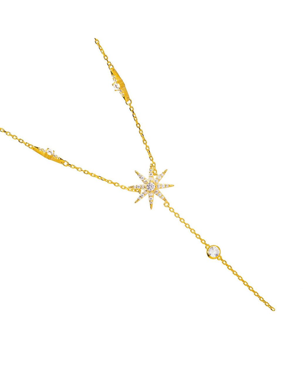 Ebru Jewelry Metallic Stellar Radiance & Diamond Necklace