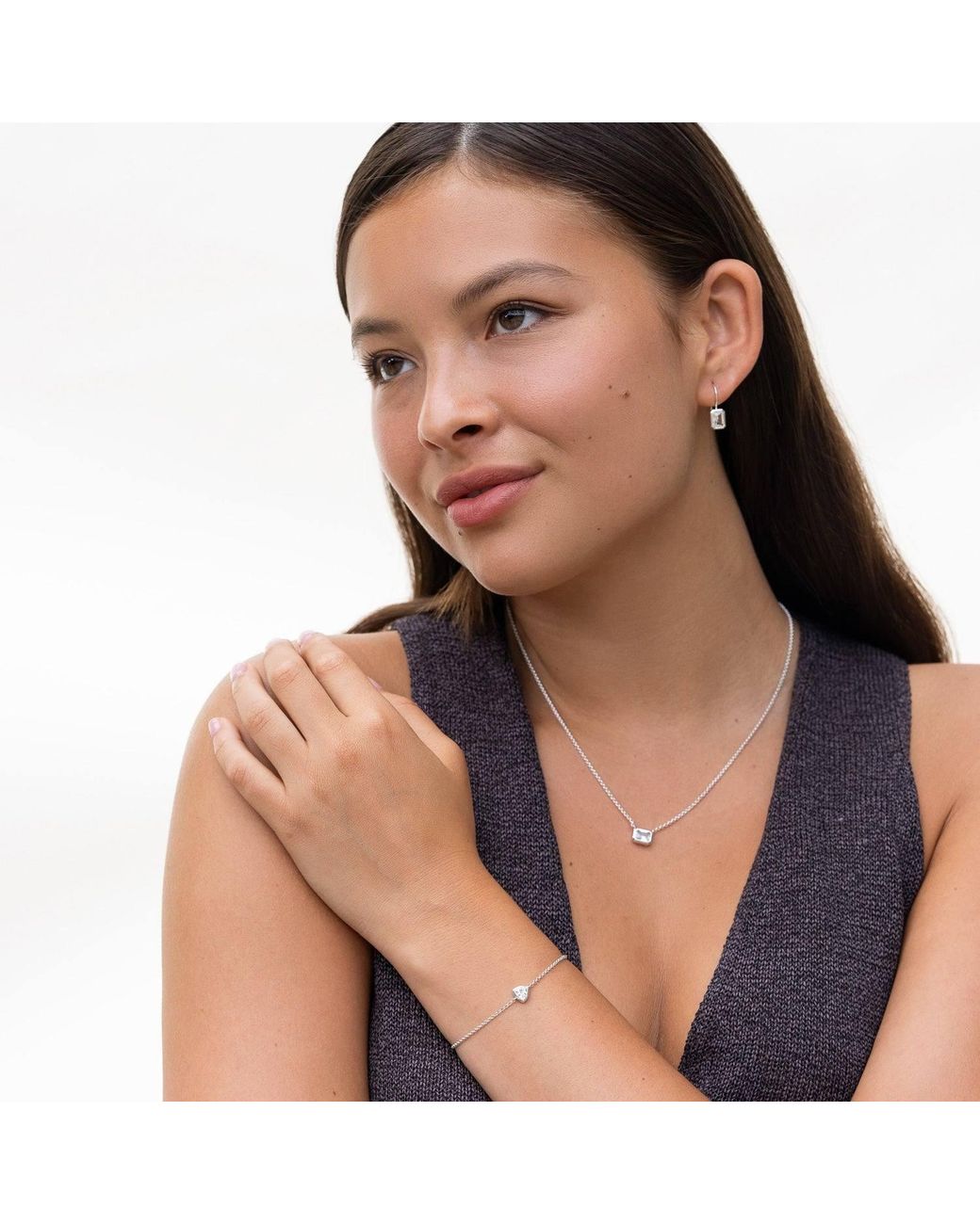 Dower & Hall Metallic Octagon Topaz Tutti Frutti Necklace