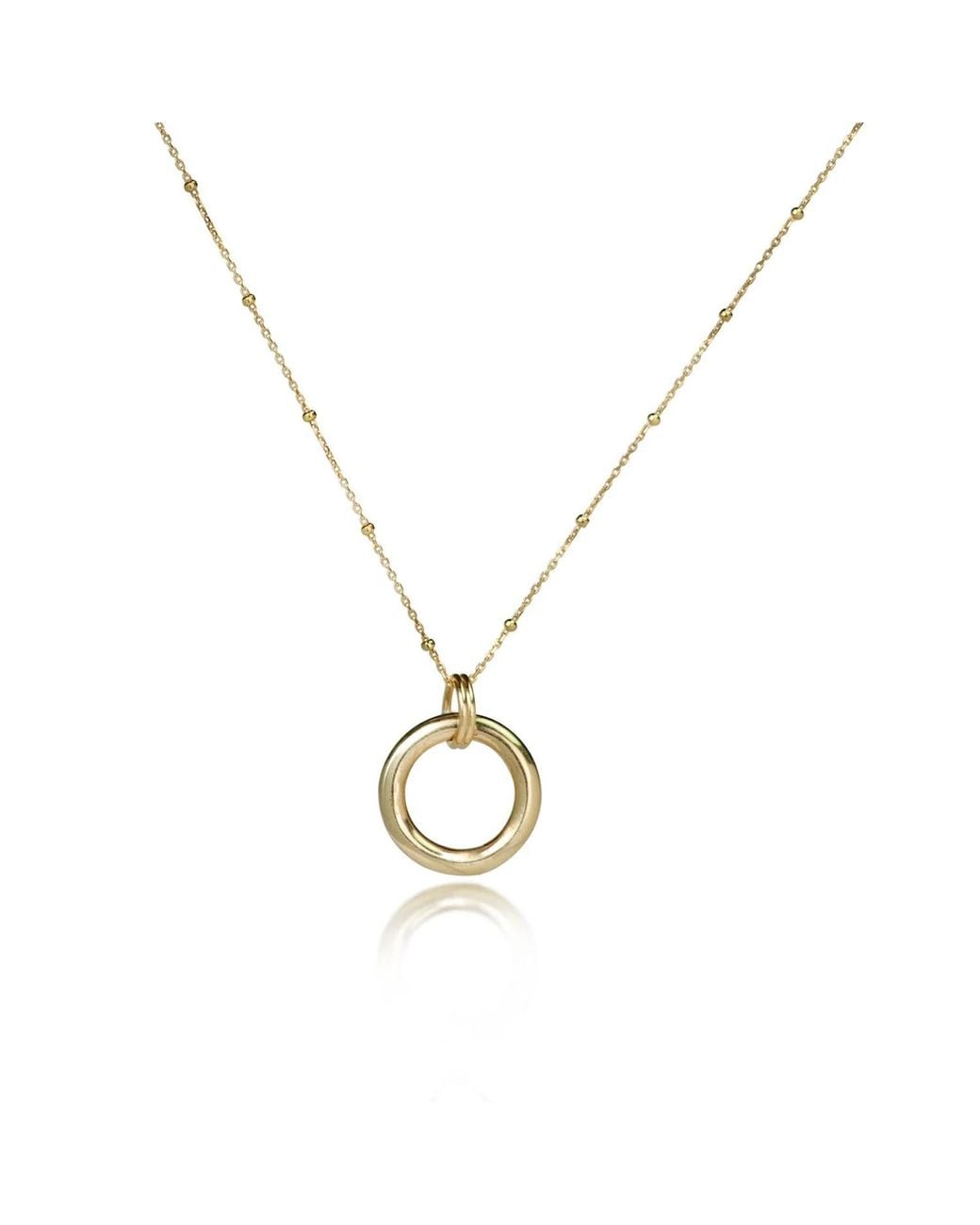 The Jewellery Store London Metallic The Ether Loop Charm Necklace