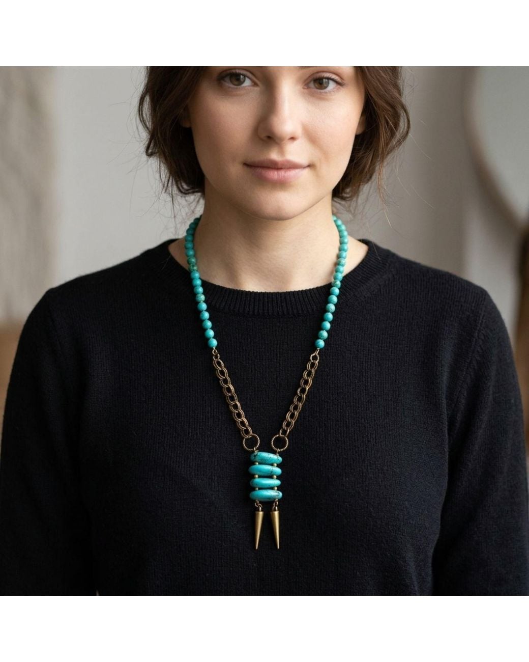 Bellus Domina Blue Long Necklace