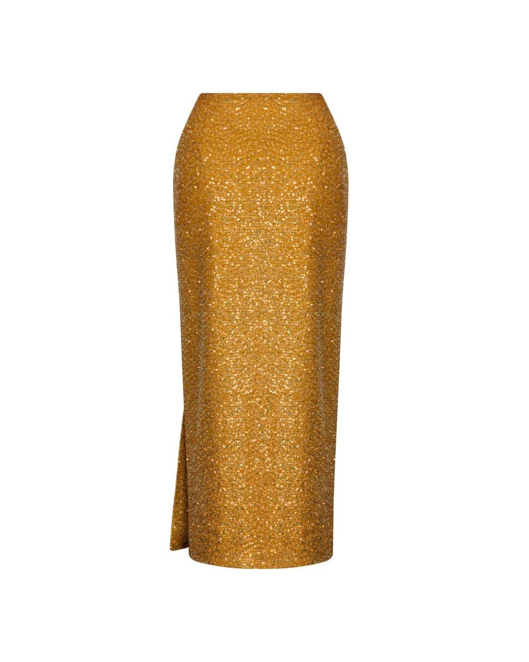 Elsava Yellow Lina Sequin Skirt