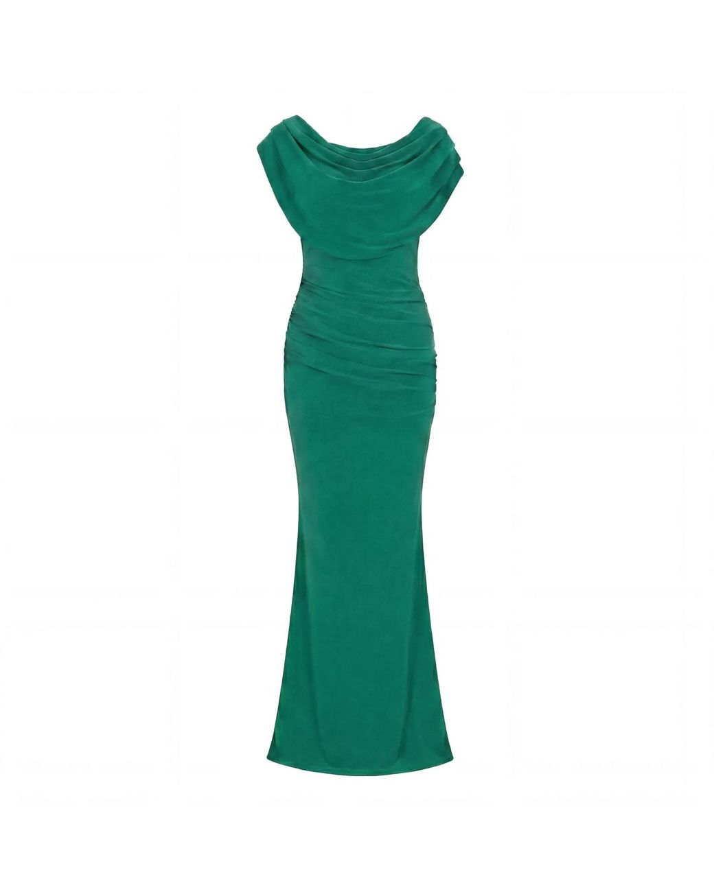 Atom Label Green Platinum Gown