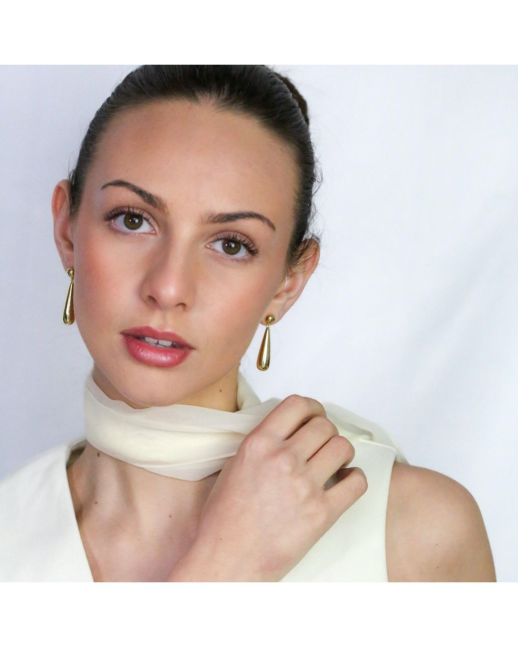 Miss Cecilia Solace Drop Earrings in Metallic | Lyst