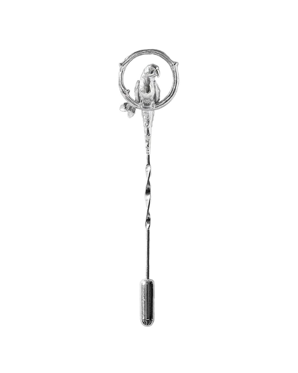 Lee Renee Metallic Parakeet Tie Pin – Upright for men