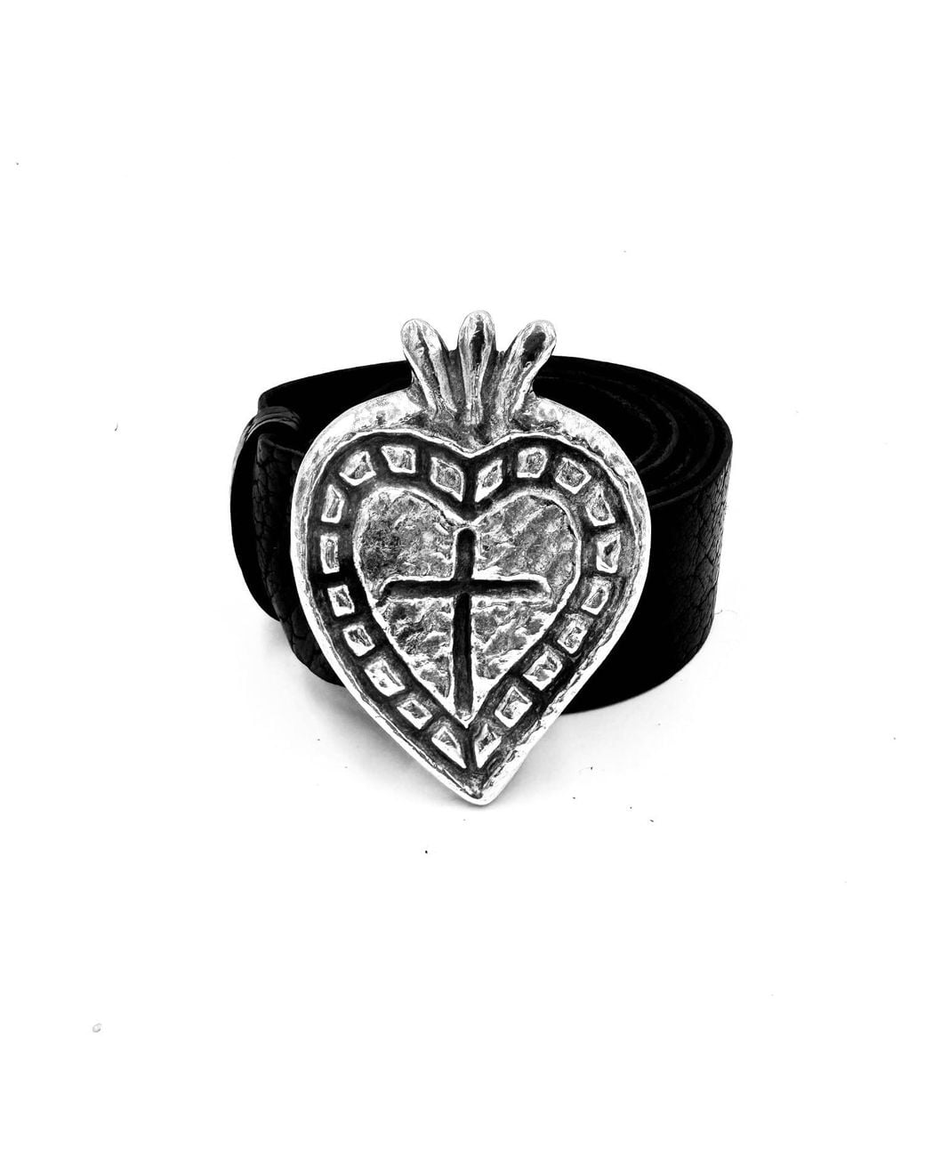 Lynn Tallerico Black Corazon Heart Belt