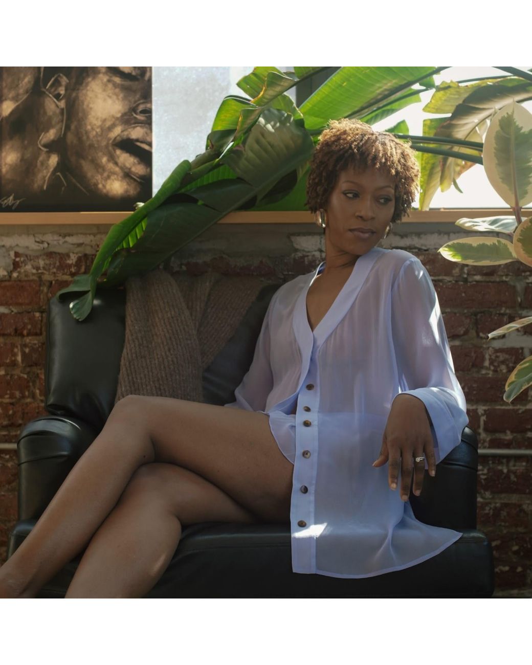 Je Mérite (I Deserve) Blue Silk Chiffon Tap Short