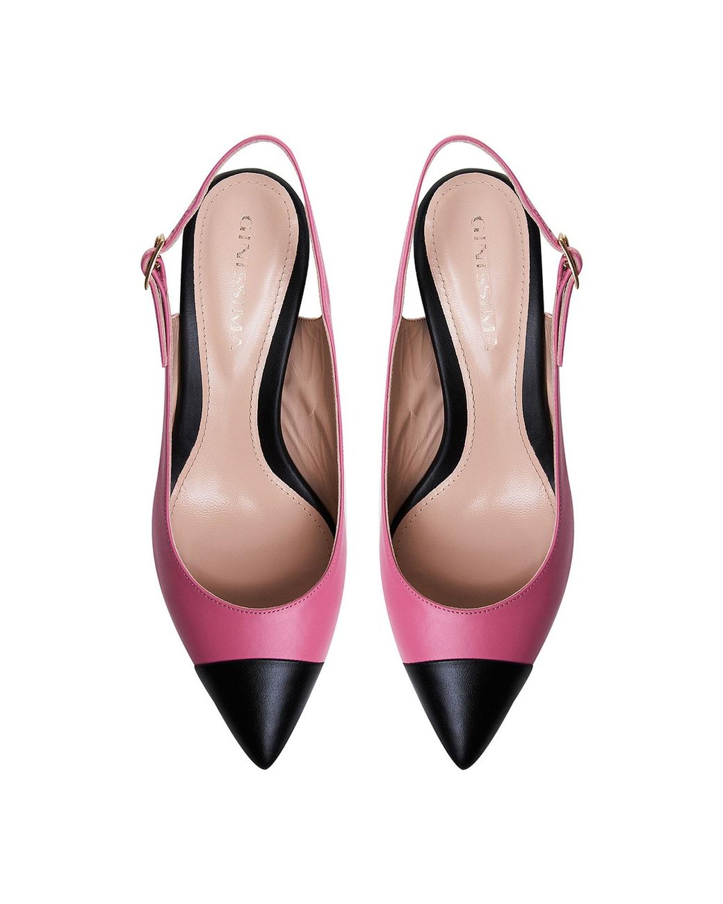 Ginissima Pink Shana Pointy Toe Slingbacks