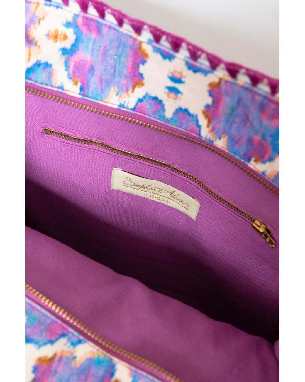 Sophia Alexia Blue Orchid Paradise Barbados Beach Bag