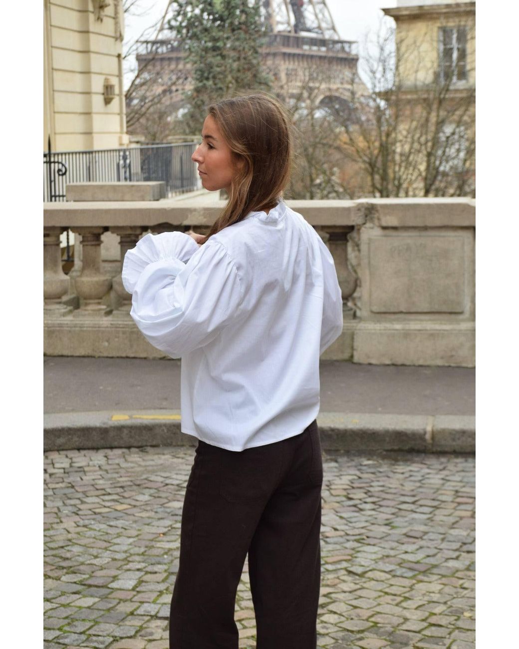 Mind Traveler White Bella Blouse