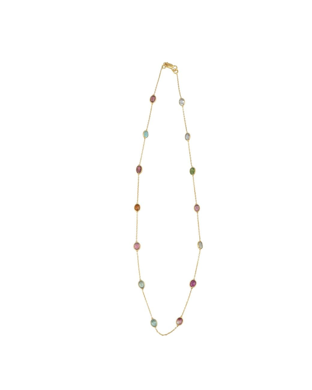 Opium Jewels White Short Chain Necklace