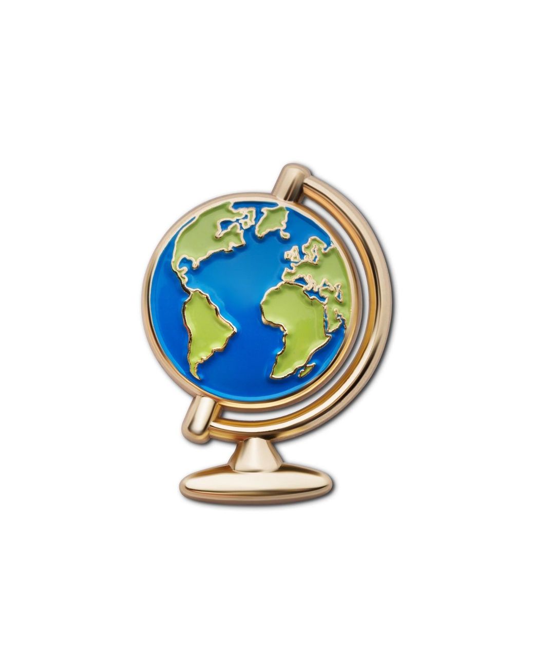 Make Heads Turn Blue Enamel Pin Globe