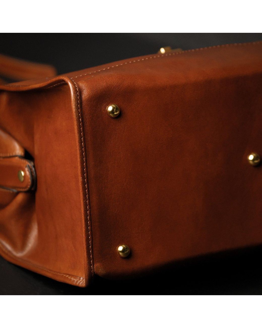 Time Resistance Brown Small Leather Doctor Bag For