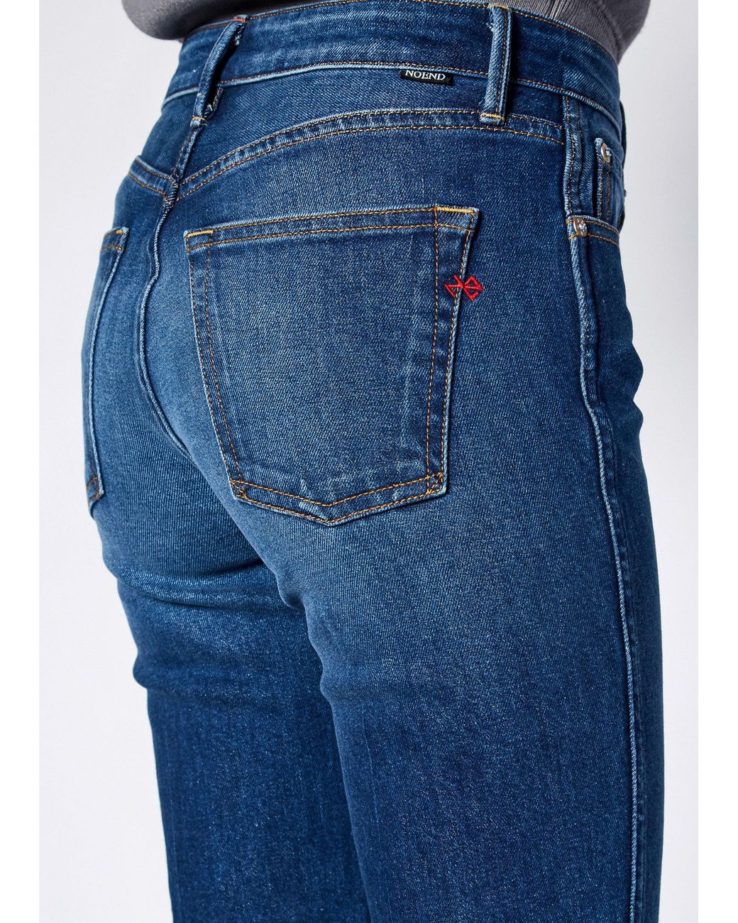 NOEND Blue Farrah Kick Flare Jeans