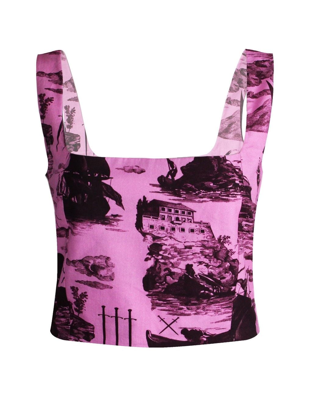 Klements Purple May Bodice Top