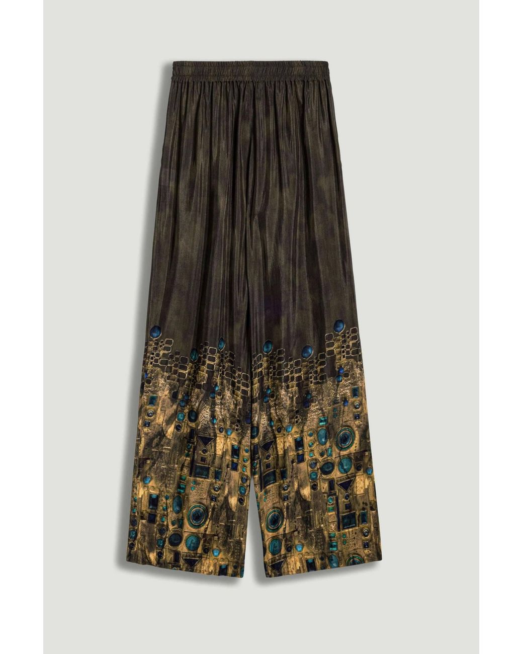 Nocturne Multicolor Printed Straight-Leg Pants
