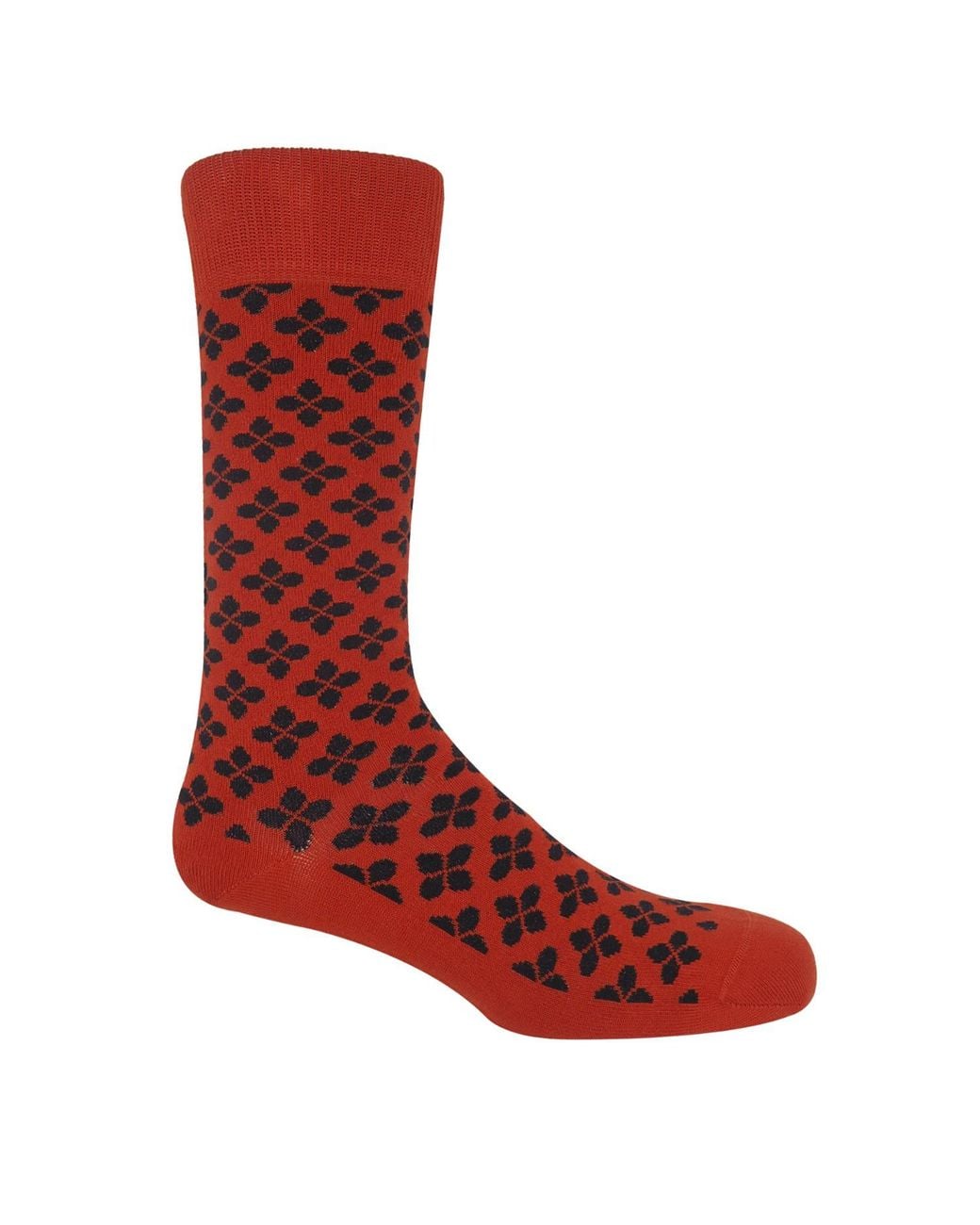 Peper Harow - Made in England Blue Clover Socks for men