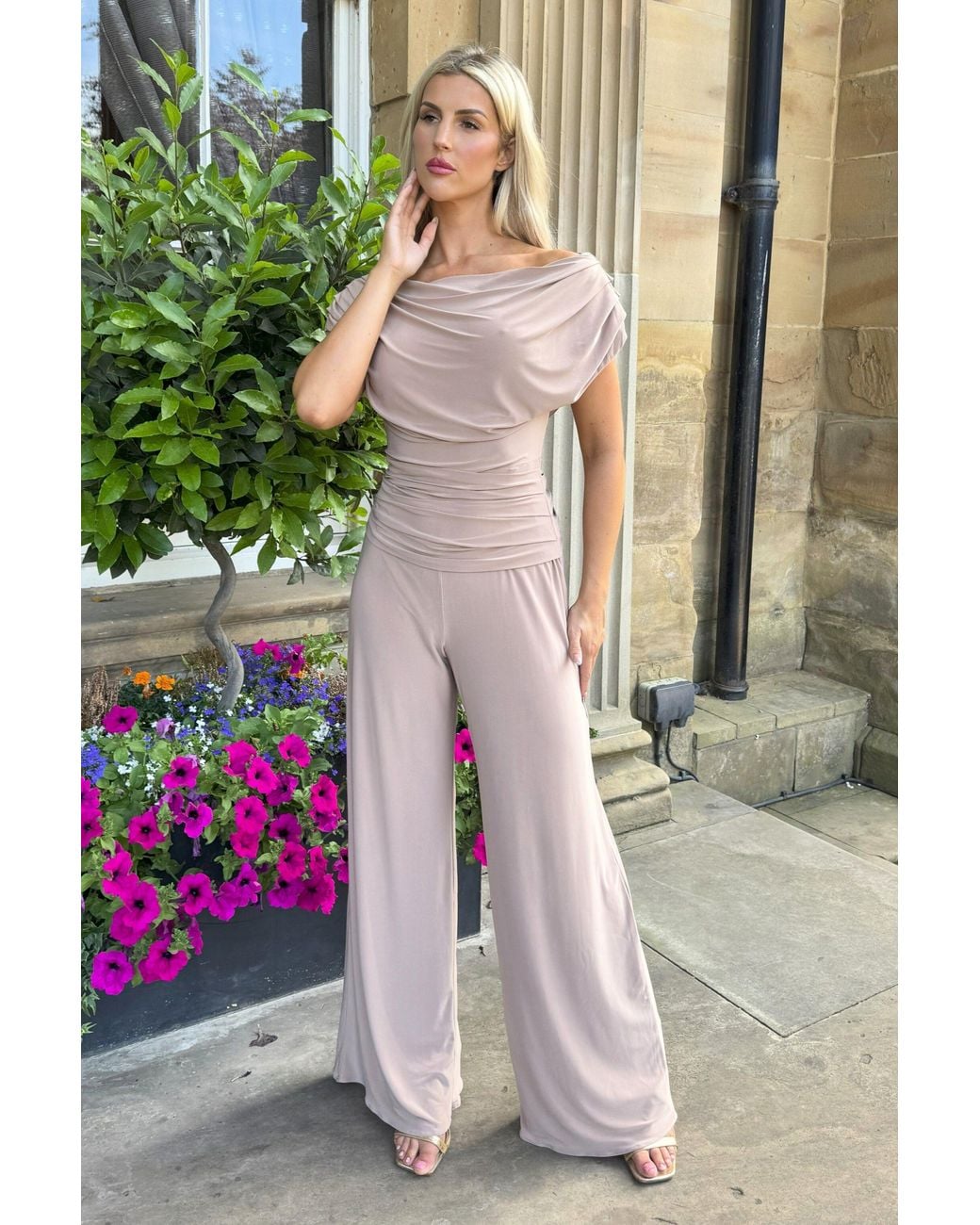 Atom Label Natural Neutrals Carbon Jumpsuit
