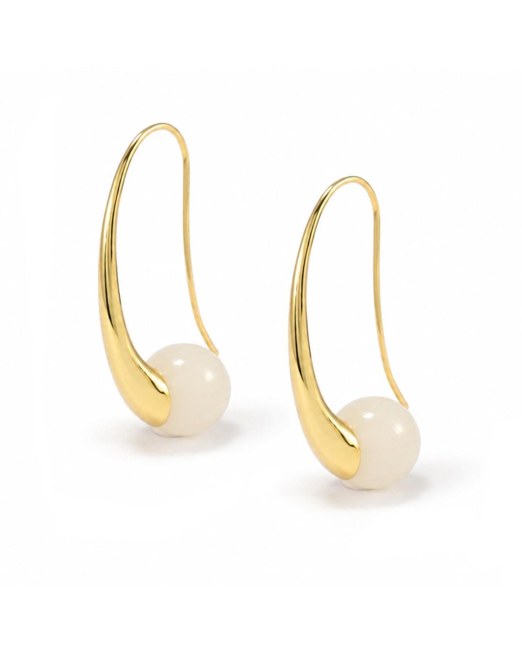 Hye Jane Jewelry Metallic Orb Threader Earrings