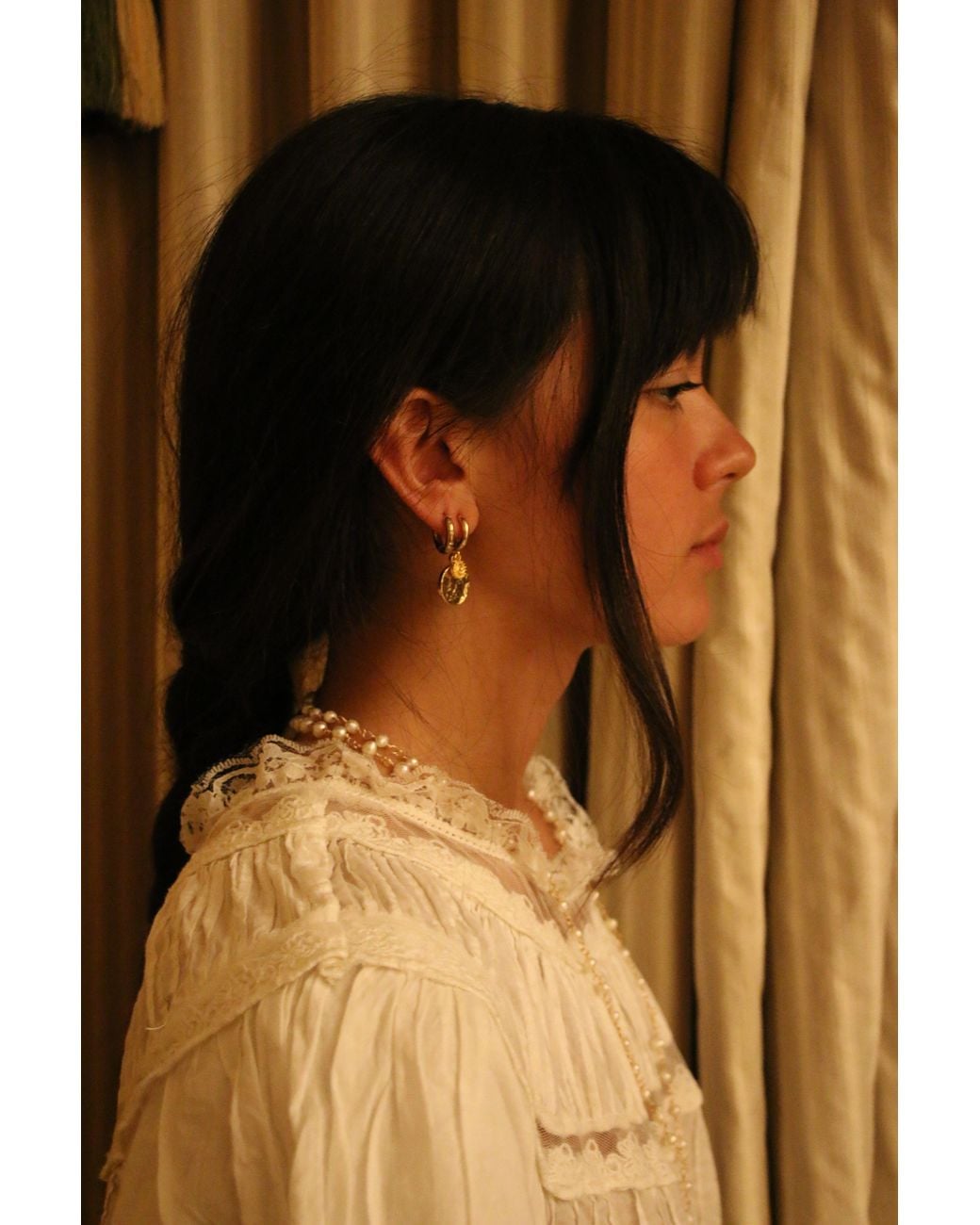 Iris London Metallic Mala Earrings
