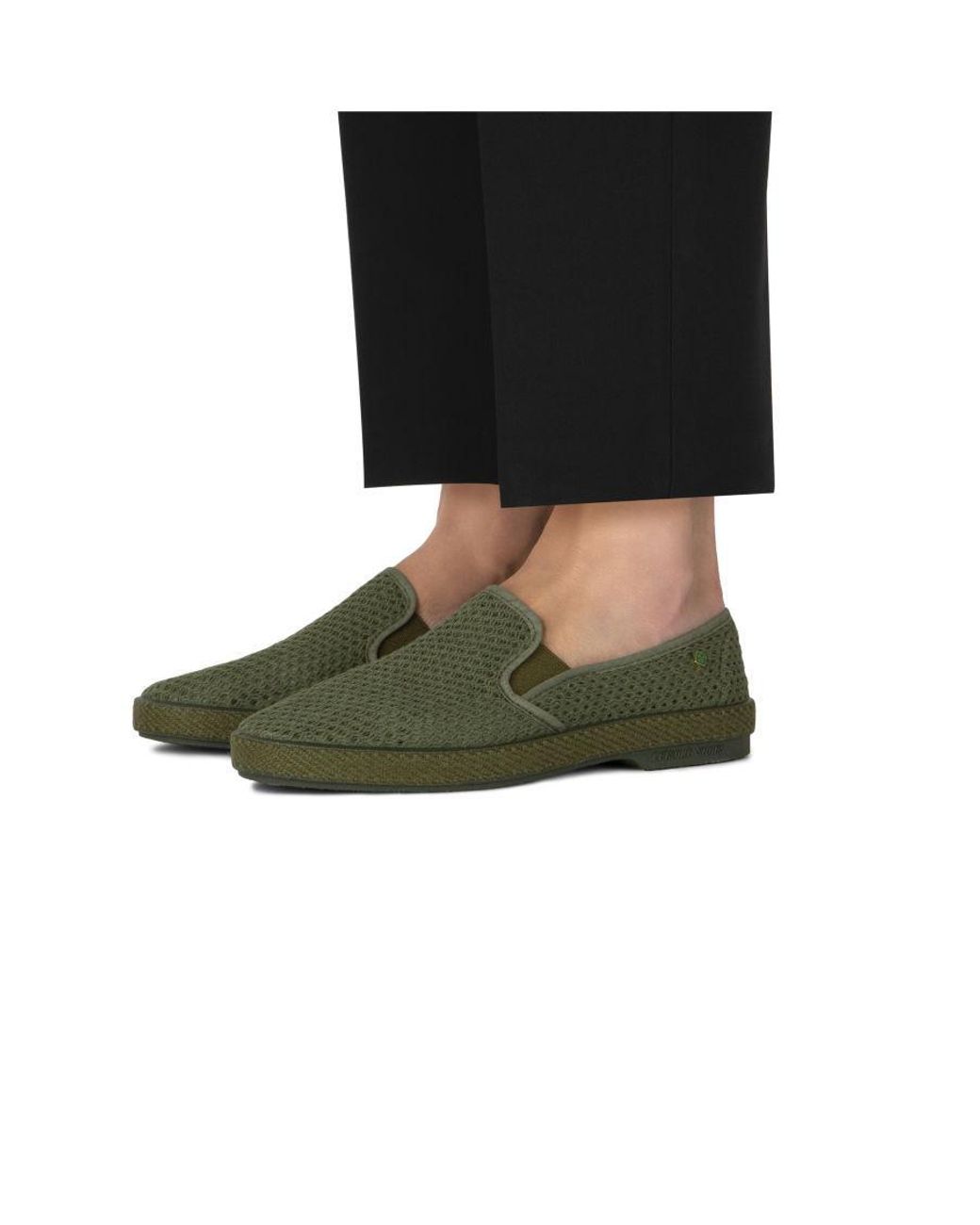 Rivieras Green Classic Mesh Slip-On Loafer