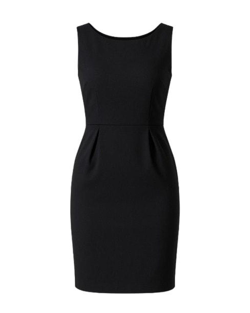 Conquista Black Sleeveless Tulip Dress