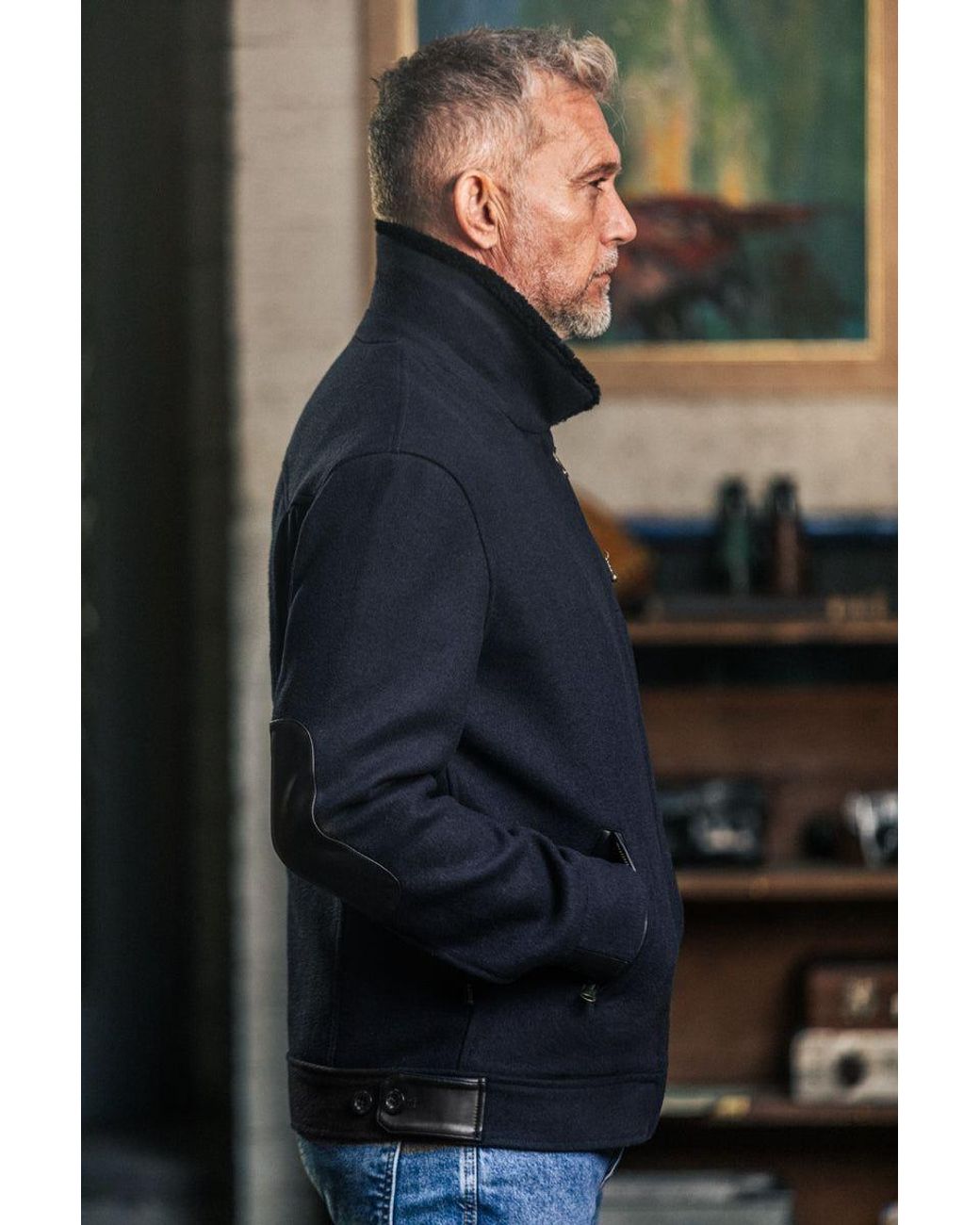 &SONS Trading Co Blue Boston Jacket for men