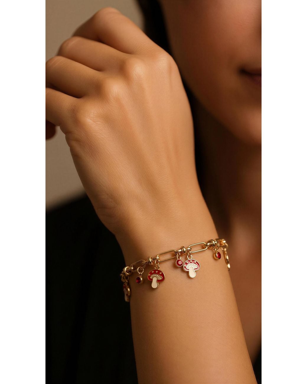 Vicky&Nico Metallic Mushroom Muse Bracelet