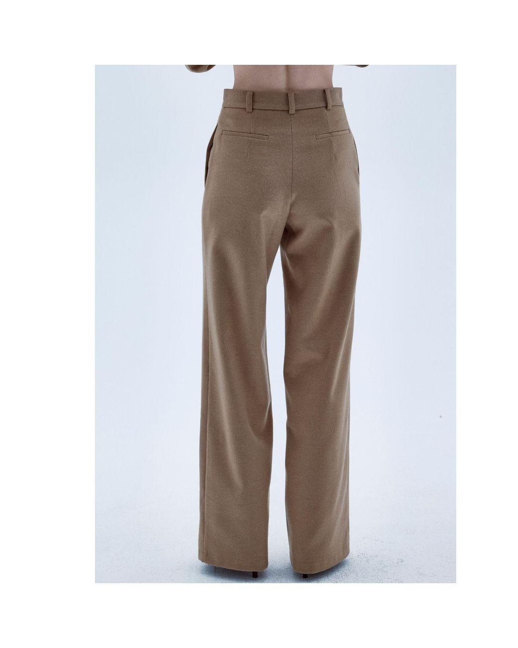 NAZLI CEREN Brown Millie Wool Trousers