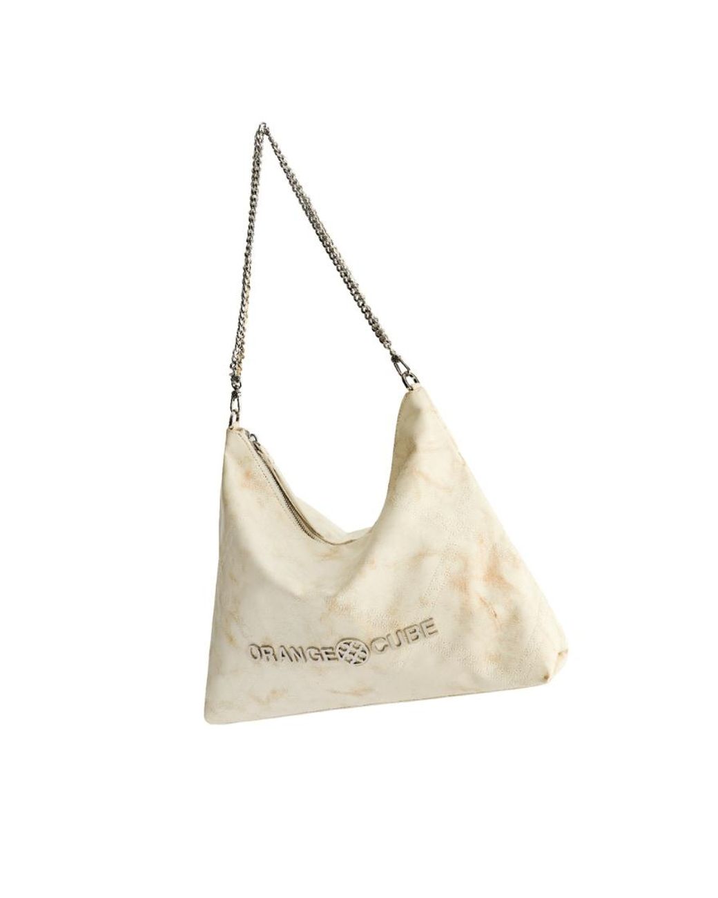 Orange Cube White Metropolitan Crossbody Bag