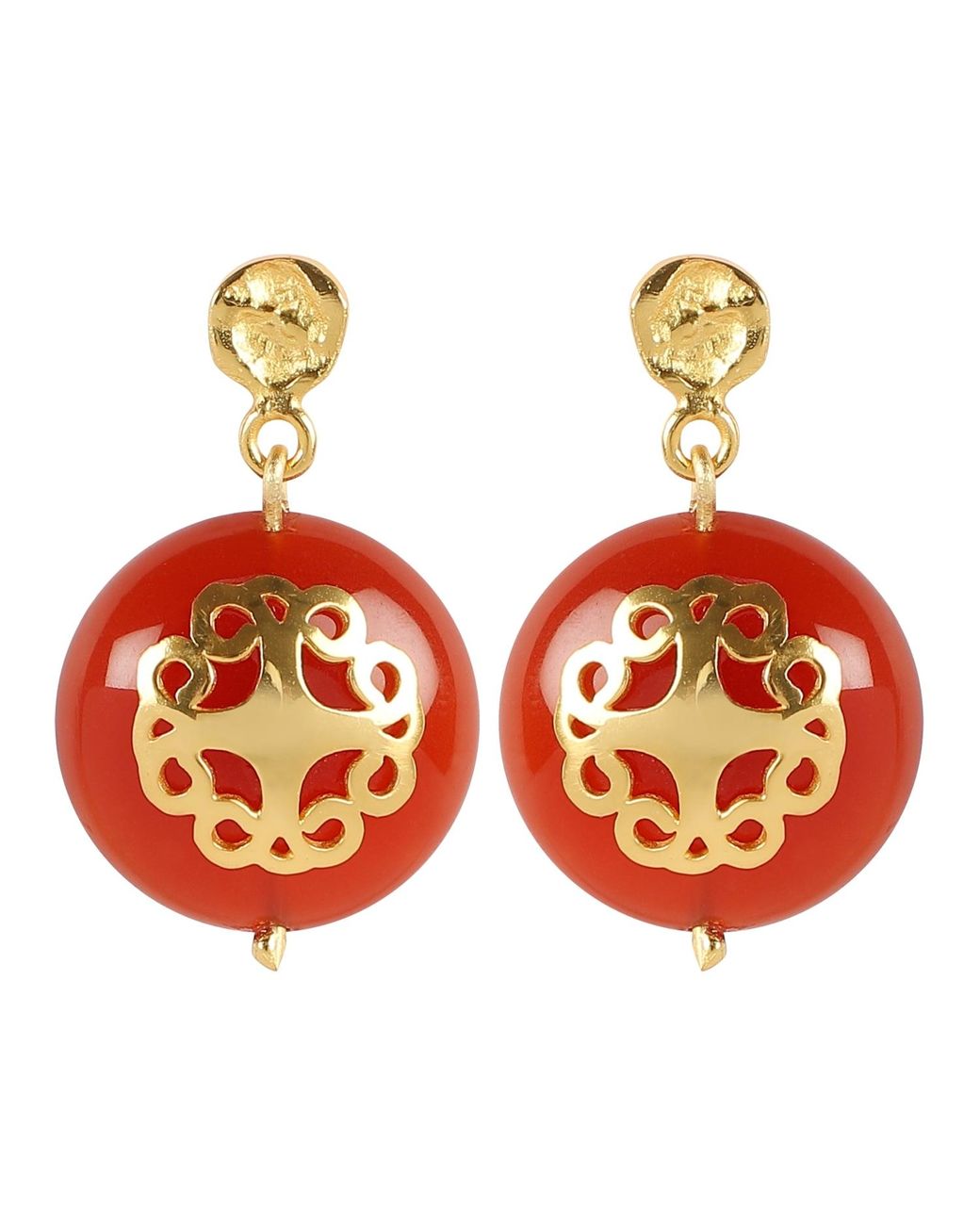 Lila Rasa Metallic Carnelian Necklace Melange