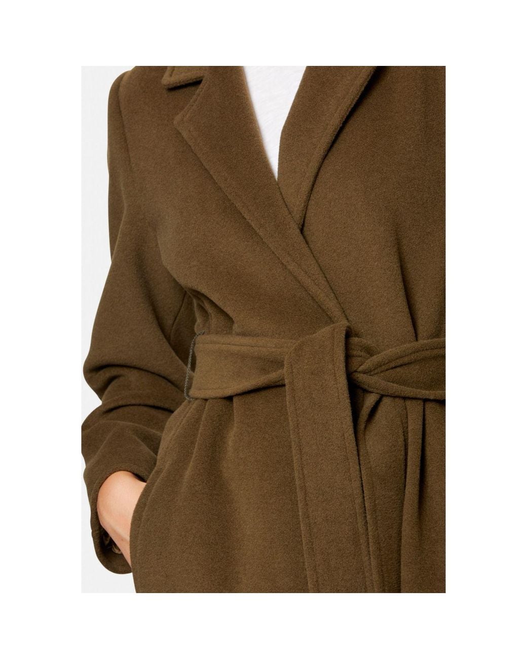 Helen Mcalinden Natural Mikaela Soft Umber Coat